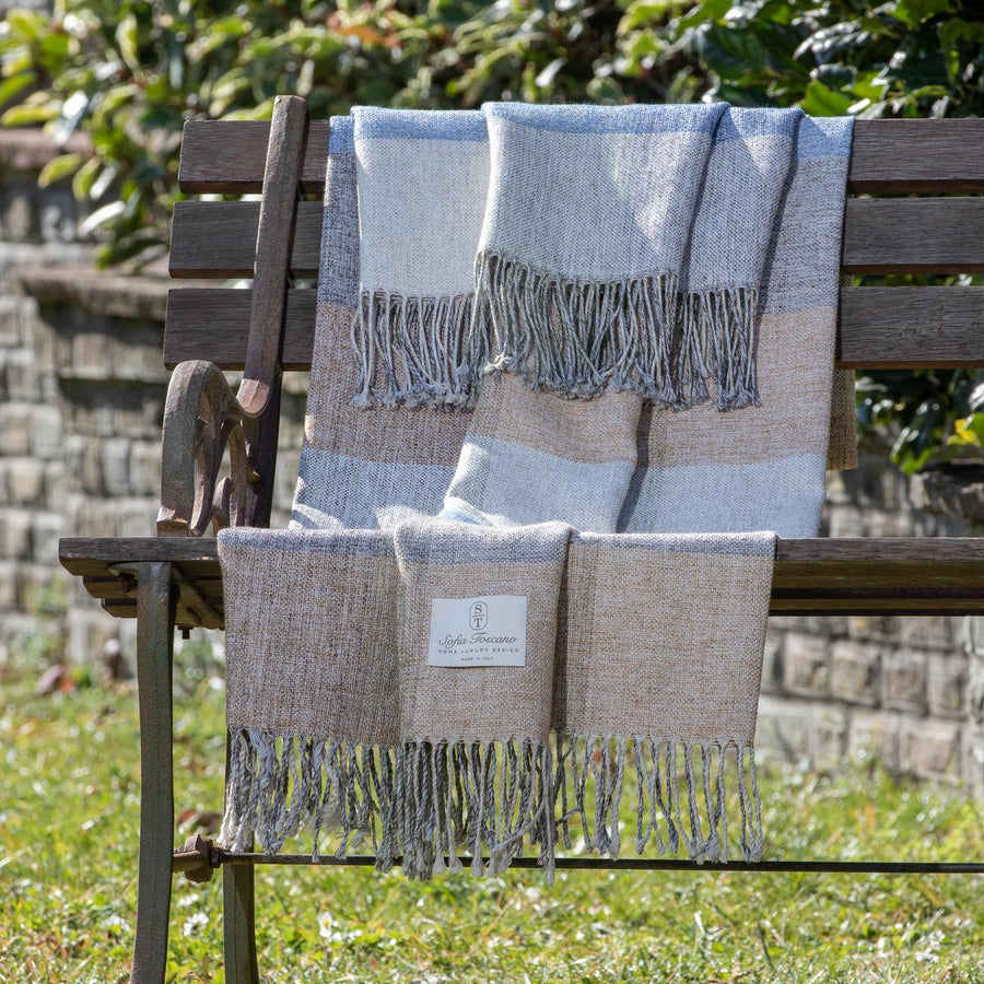 Tavola Check Throw – Plaid in Lino con Motivo a Quadri - Sofia Toscano
