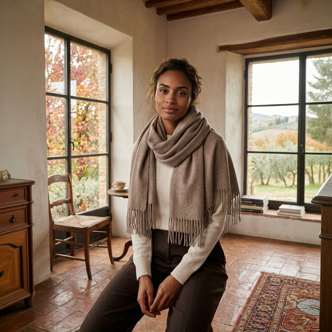 Abbraccio – Oversized Recycled Wool & Cashmere Stole
