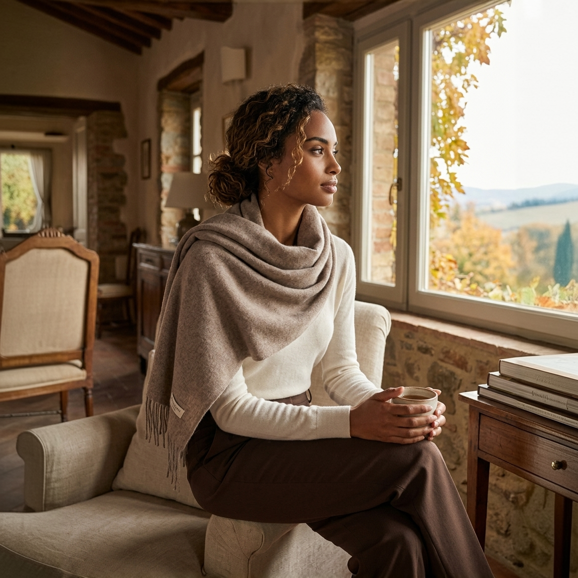 Abbraccio – Oversized Recycled Wool & Cashmere Stole