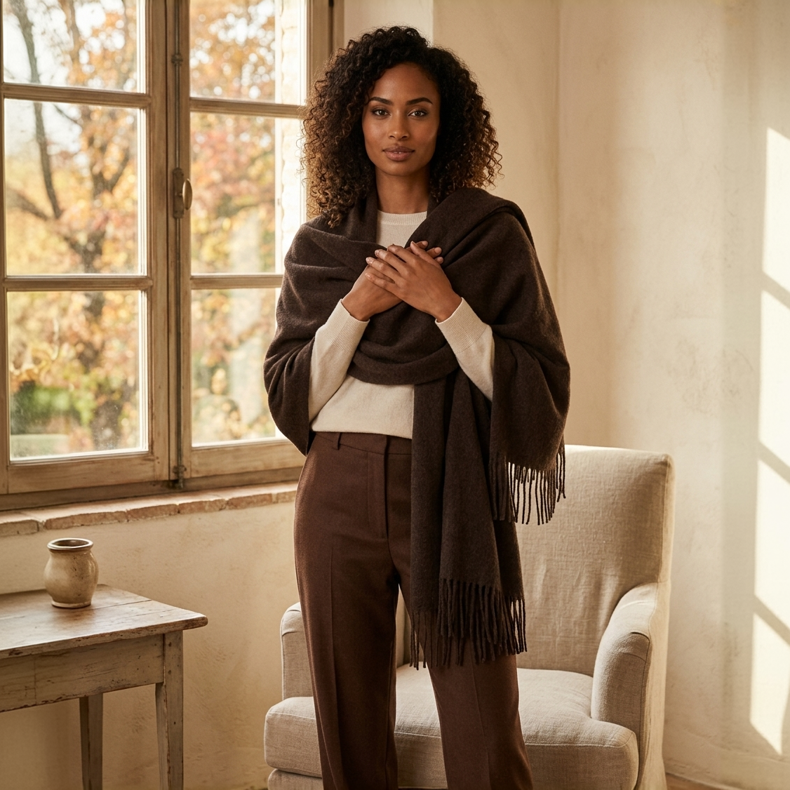 Abbraccio – Oversized Recycled Wool & Cashmere Stole
